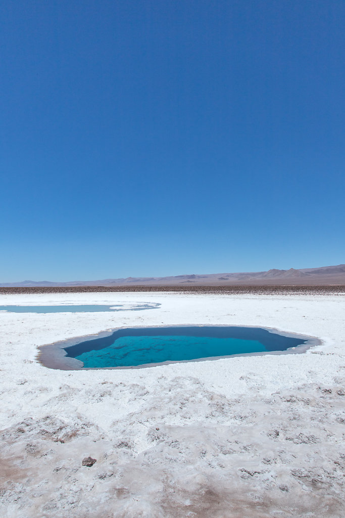 Salz-Lagunen in der Atacama-Wüste